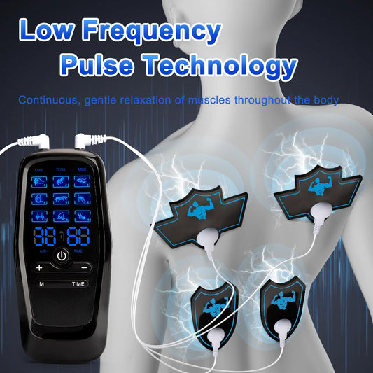 Digital Muscle Stimulator — Rechargeable Electric Massage Unit
