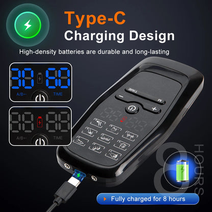 Digital Muscle Stimulator — Rechargeable Electric Massage Unit