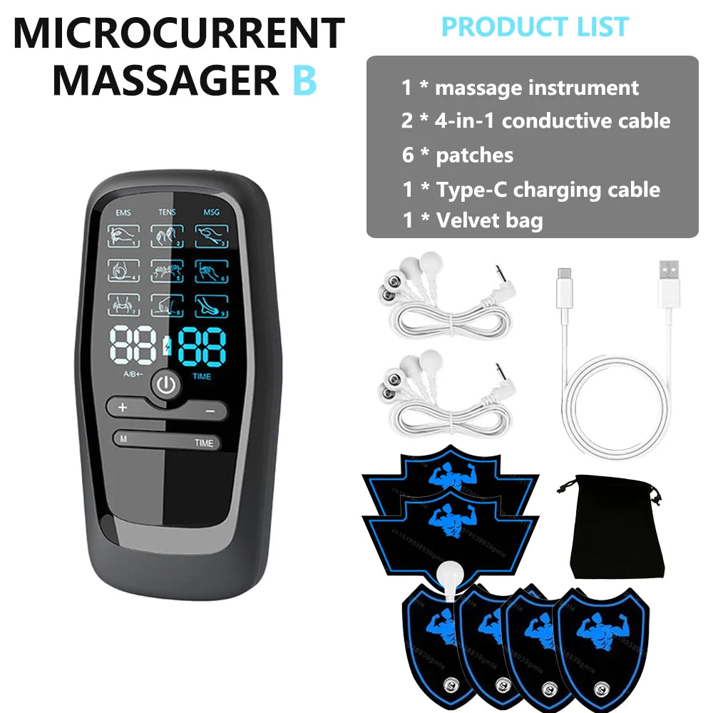 Digital Muscle Stimulator — Rechargeable Electric Massage Unit