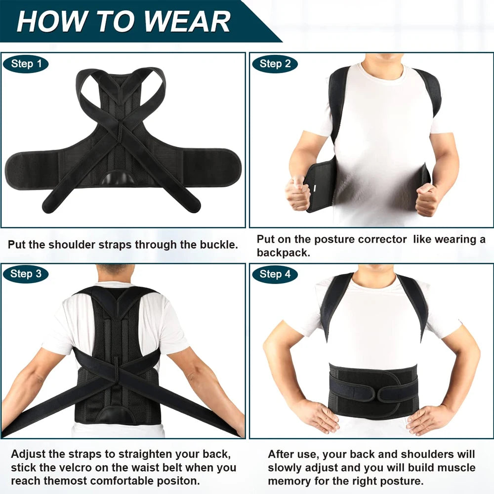 Adjustable Posture Support Brace