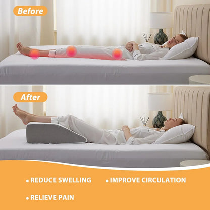 Memory Foam Leg Elevation Wedge Pillow