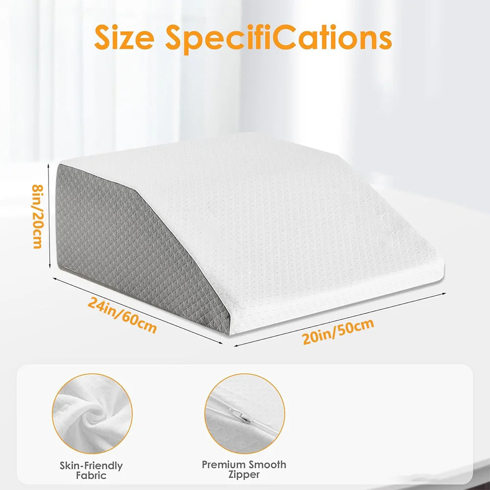 Memory Foam Leg Elevation Wedge Pillow