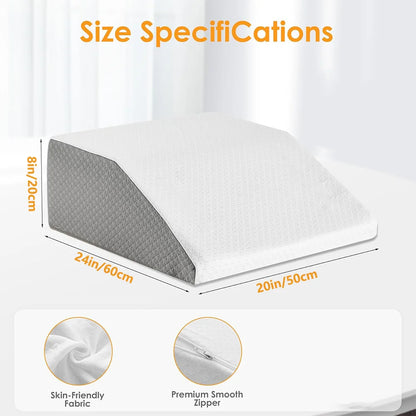 Memory Foam Leg Elevation Wedge Pillow