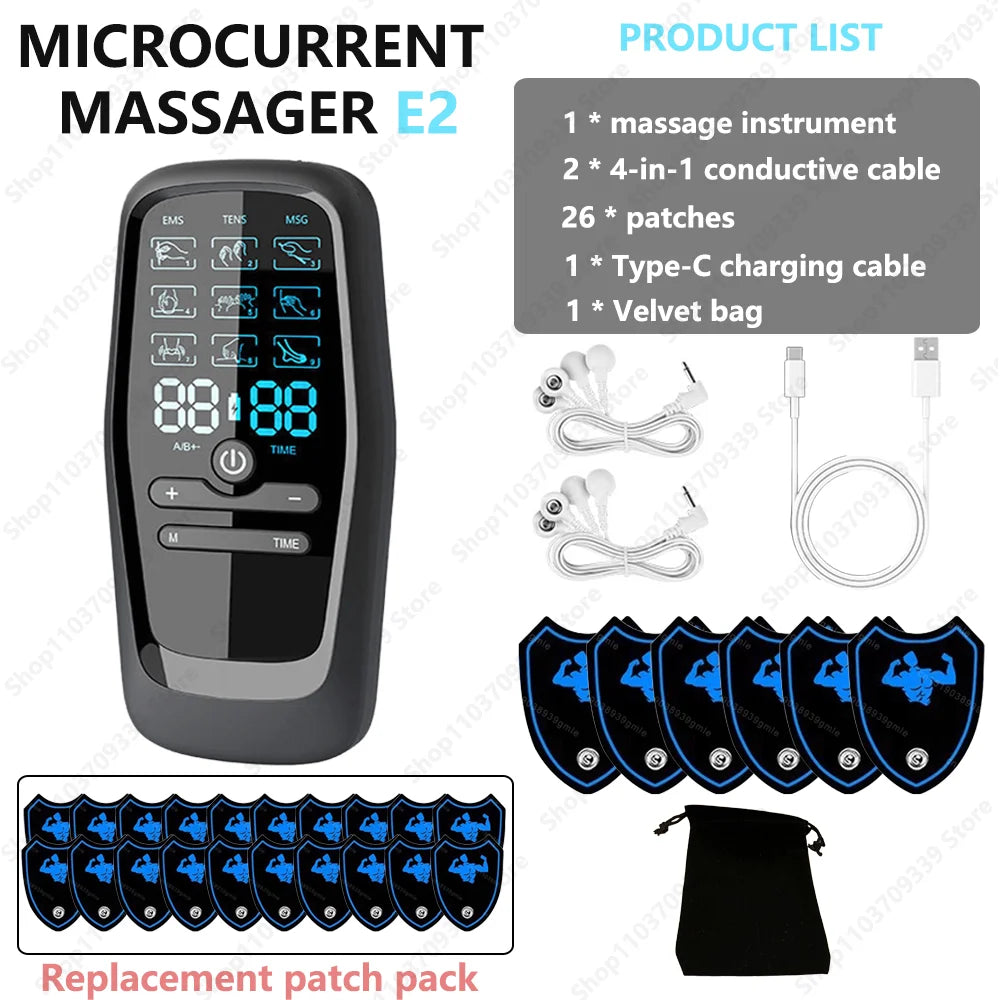Digital Muscle Stimulator — Rechargeable Electric Massage Unit