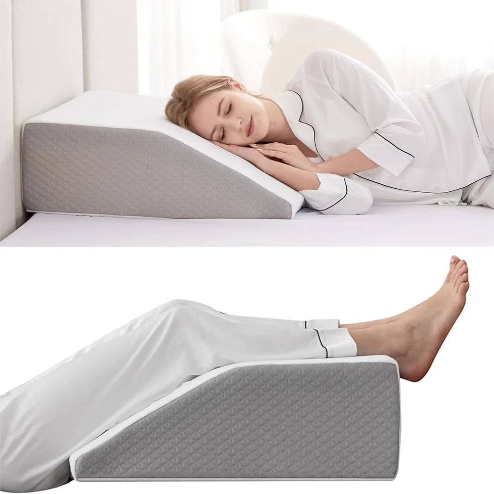 Memory Foam Leg Elevation Wedge Pillow